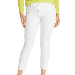 7 For All Mankind Roxanne Ankle Jeans – White Raw Hem – AU8237616A Size 33/16
